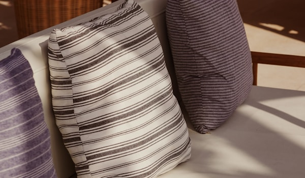 Custom sewn outdoor cushions